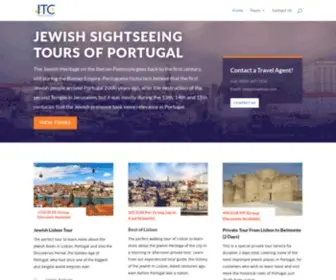 Jewishtravel.com(Jewish Tours of Portugal) Screenshot