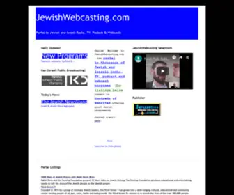 Jewishwebcasting.com(Radio Israel) Screenshot