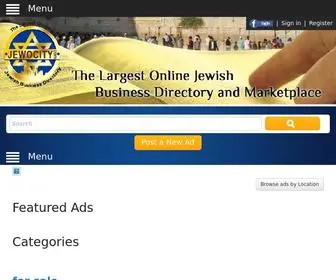 Jewocity.com(JEWOCITY The Leading Jewish Directory) Screenshot