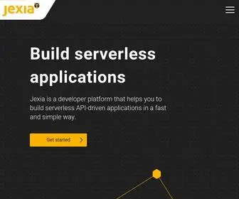 Jexia.com(Build Serverless Applications) Screenshot