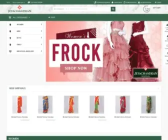 Jeyachandrantextiles.com(Jeyachandran Textiles) Screenshot