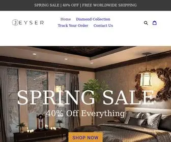 Jeyser.com(Luxury Bed Sheets & Duvet Cover Sets) Screenshot