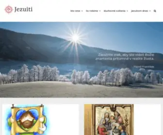 Jezuiti.sk(Spoločnosť Ježišova na Slovensku) Screenshot