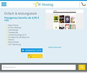 JF-Hosting.net(Startseite) Screenshot