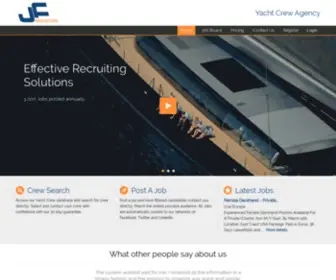 JF-Recruiting.com(Yacht Crew Agency) Screenshot