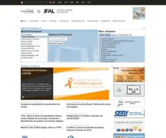 Jfal.jus.br(Justiça Federal em Alagoas) Screenshot