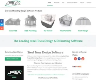 Jfba.com(JFBA steel truss design estimating software light gauge steel trusses) Screenshot