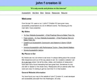 Jfciii.com(John F Croston III) Screenshot