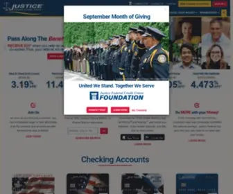 Jfcu.org(Justice Federal Credit Union) Screenshot