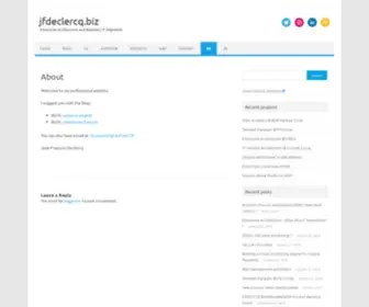 Jfdeclercq.biz(Enterprise Architecture and Business) Screenshot