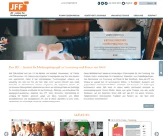 JFF.de(Institut für Medienpädagogik in Forschung und Praxis) Screenshot