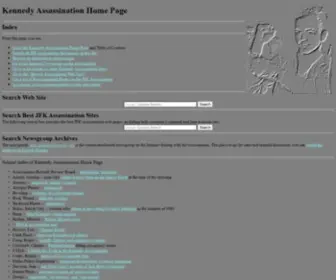 Jfkassassination.net(Kennedy Assassination Home Page Index) Screenshot