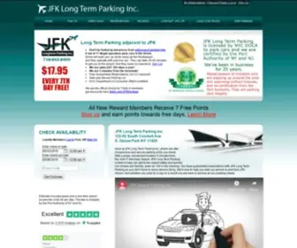 JFklongtermparking.com(JFK Airport Parking) Screenshot