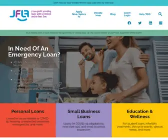 Jfla.org(Interest Free Loans from the Jewish Free Loan Association) Screenshot