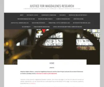 JFmresearch.com(A resource for people affected by and interested in Ireland's Magdalene institutions) Screenshot