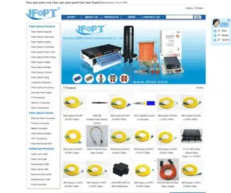 Jfopt.com(Fiber optical patch panel) Screenshot