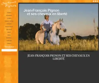 Jfpignon.com(Jean-François Pignon et ses chevaux en liberté) Screenshot
