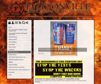 JFRD.com(The Jacksonville Association of Fire Fighters) Screenshot