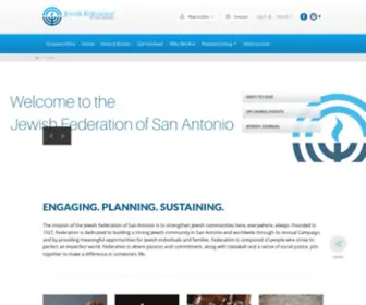 Jfsatx.org(Jewish Federation of San Antonio) Screenshot