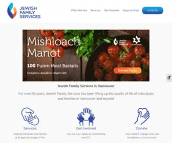 JFsvancouver.ca(Jewish Family Services) Screenshot