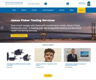 Jftesting-Services.com(James Fisher Testing Services) Screenshot