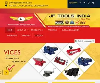 Jftoolsindia.com(Spanners Manufacturer) Screenshot