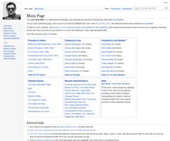 Jfwiki.org(The Joe Frank Wiki) Screenshot