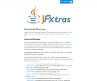 JFXtras.org(JFXtras : A set of high quality controls and add) Screenshot