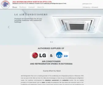JG.co.bw(J&G Refrigeration Services Botswana (Pty) Ltd) Screenshot