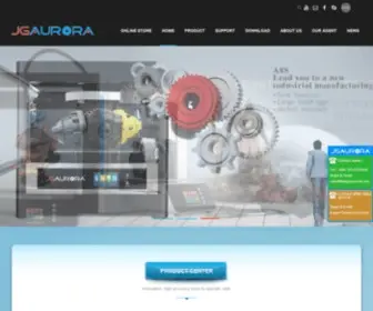 Jgaurora3D.com(JGAURORA desktop 3D printer) Screenshot