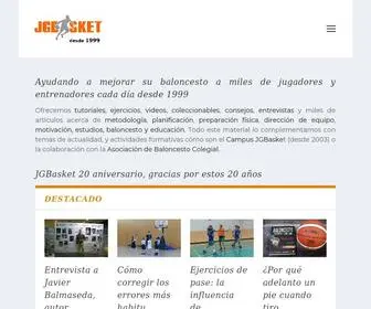 Jgbasket.net(Aprender, entrenar e innovar para mejorar nuestro baloncesto desde 1999) Screenshot