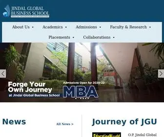 JGBS.edu.in(Jindal Global Business School) Screenshot