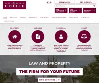 Jgcollie.co.uk(Litigation, Property and Business Lawyers in Aberdeen & Stonehaven) Screenshot