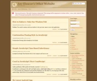 JGdrupal.com(Jay Glascoe's Other Website) Screenshot