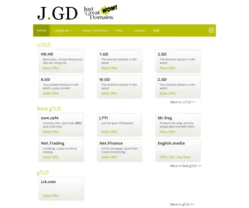 J.gd(Just Great Domains) Screenshot