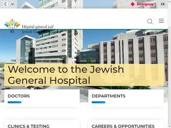 JGH.ca(Jewish General Hospital) Screenshot