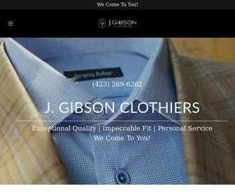 Jgibsonclothiers.com(Men's Custom Clothing in Chattanooga) Screenshot