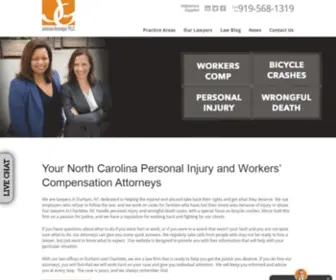 Jglawnc.com(Durham Injury And Workers' Compensation Attorneys) Screenshot