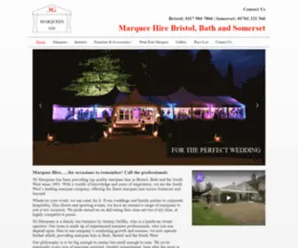 Jgmarquees.co.uk(Marquee Hire Bristol) Screenshot