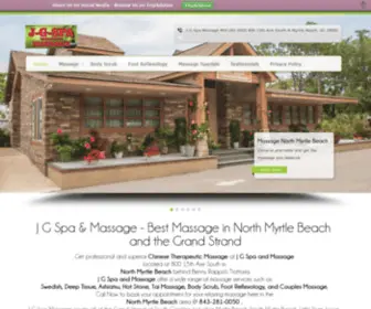 Jgmassagespa.com(North Myrtle Beach Massage) Screenshot