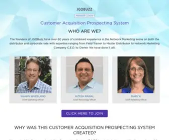 Jgobuzz.com(JGOBuzz Customer Acquisition Prospecting System) Screenshot