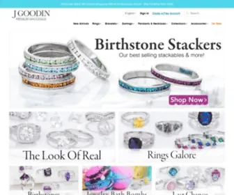 Jgoodin.com(Wholesale CZ Fashion Jewelry Distributor and Jewelry Dropshippers) Screenshot