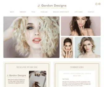 Jgordonhair.com(J Gordon Designs) Screenshot