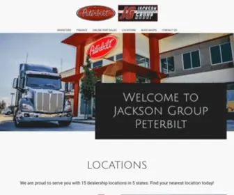 Jgpete.com(Welcome Jackson Group Peterbilt) Screenshot