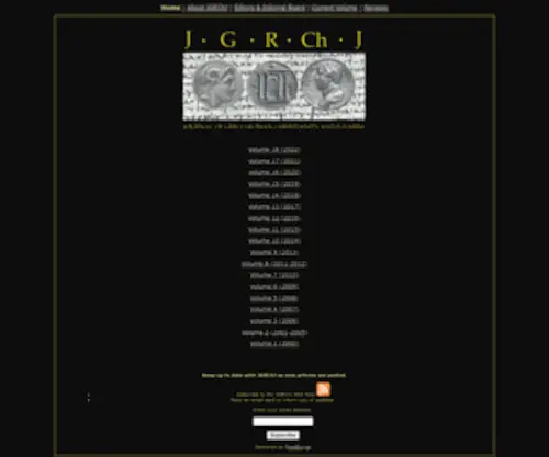 JGRCHJ.net(Journal of Greco) Screenshot