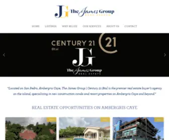 Jgroupbelize.com(Ambergris Caye Real Estate) Screenshot