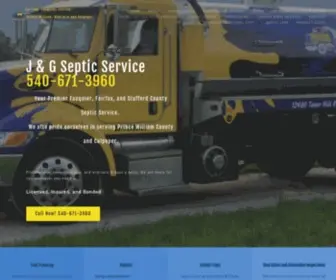 Jgsepticservices.com(J & G Septic Services) Screenshot