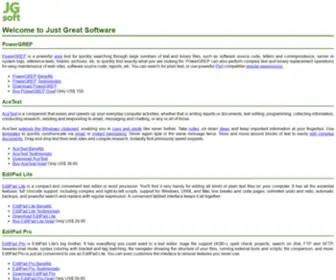 Jgsoft.com(Just Great Software) Screenshot