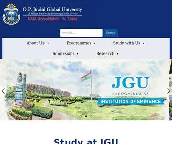 Jgu.edu.in(Jindal Global University) Screenshot