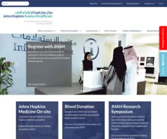 Jhah.com(Johns Hopkins Aramco Healthcare) Screenshot